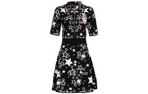 PINKO Женское черное платье с коротким рукавом SS23