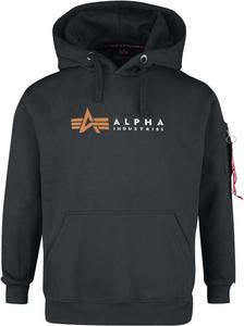 Толстовка с капюшоном Alpha Industries Alpha Label Hoody, черный