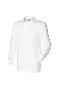 Спортивная рубашка для регби с длинным рукавом Front Row, белый