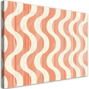 Картина арт-принт KUNSTLOFT Peach Serene Waves, сиреневый