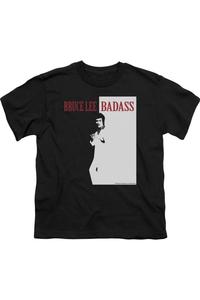Футболка с принтом "Крутой Брюс Ли" для подростков Gildan, черный