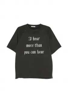 Футболка с графическим принтом-надписью Undercover, серый