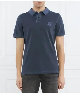 Поло ES WASHED slim fit Guess Jeans, темно-синий