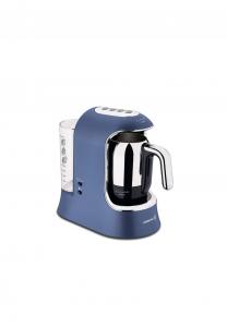 Турецкая кофемашина Aqua с резервуаром для воды 1,4 л на 1-4 чашки Korkmaz, синяя 26 x 16 x 27 см