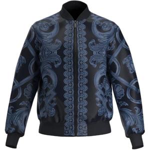 VERSACE Бейсбольная куртка мужская, Dark Blue