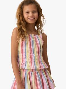 Детский топ Faye с хлопковыми полосками и сборкой Angel & Rocket, Multi