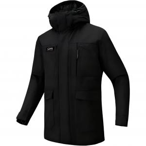 Мужская пуховая куртка средней длины Anta, черный