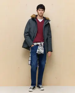 Стеганая пуховая куртка с водонепроницаемым покрытием и капюшоном для мужчин Easy Wear, хаки