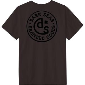 Мужская футболка с коротким рукавом и клеймом. Dark Seas, Black Coffee