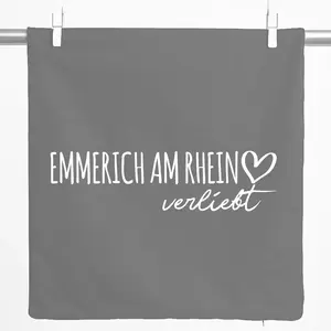 Декоративная наволочка Huuraa, Эммерих-на-Рейне, подарок влюбленным, 40x40 см, серый стальной хлопок, Эммерих-на-Рейне, декор Hellweg Druckerei