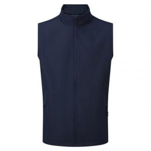 Мужской жилет в клетку из переработанного материала с принтом Premier, синий