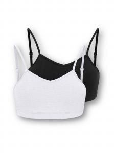 ONLY GIRLS Бралетт 'KOGLola' в светло-сером и черном цветах