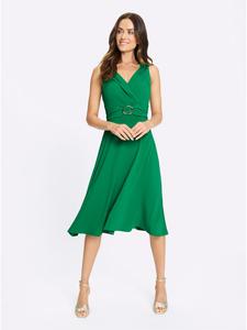 Платье из джерси травянисто-зеленого цвета Heine