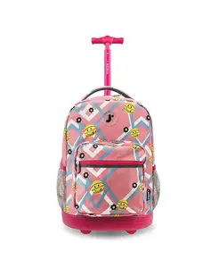 Детский рюкзак на колесиках Sunrise 18" J World, розовый