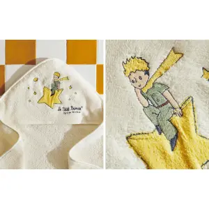 Детское банное полотенце с капюшоном Le Petit Prince Zara Home, цвет Oyster White