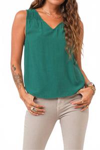 Paige Топ с защипами в цвете галапагосский зеленый DEAR JOHN DENIM