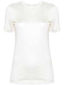 LOEWE футболка с вышивкой Anagram, нейтральный цвет