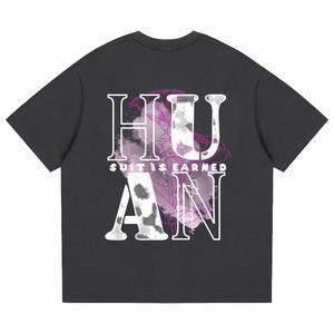 Футболка Unisex Crew Neck Moderate Heavyweight HUANQIU, темно-серый