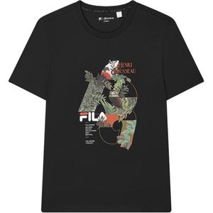 FILA Футболка Hengli·Lusuo мужская Jet Black