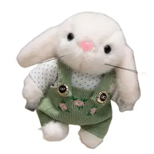 Плюшевая кукла милый кролик садовод высота 15см OU DI PIG