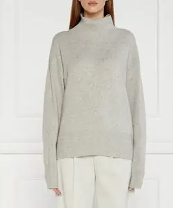 Шерстяной свитер Famindi Relaxed fit Boss, серый