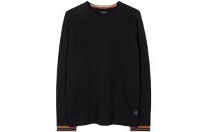 Свитшот с вышитым узором Paul Smith, черный