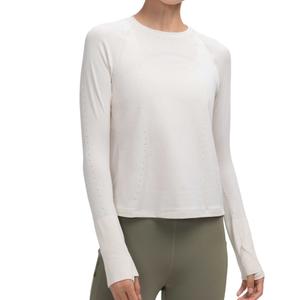 Футболка с рукавом реглан женская Lululemon, светлая слоновая кость