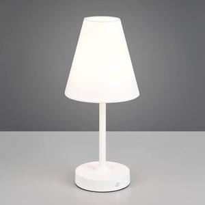 Светодиодная настольная лампа Reality Leuchten Kenny, смешанная ткань / утюг - 1 пламя - белый