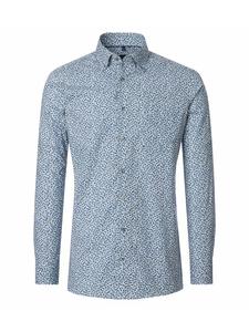 Деловая рубашка синего цвета CASAMODA