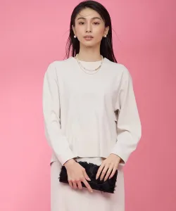 Удобная многоярусная блузка Amunzen Suite, цвет Sand Beige [033]