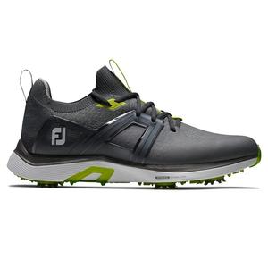 Мужские кроссовки для гольфа FootJoy Hyperflex 51044, темно-серые, лаймовые, с мягкими шипами, DWA2100 Footjoy, серый