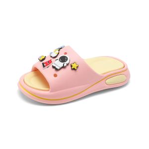 Детские тапочки с противоскользящей подошвой, износостойкие и дышащие ABC KIDS, розовый