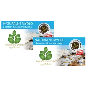 100% натуральное мыло на растительной основе с грязью Мертвого моря, 2 шт. Powrót Do Natury