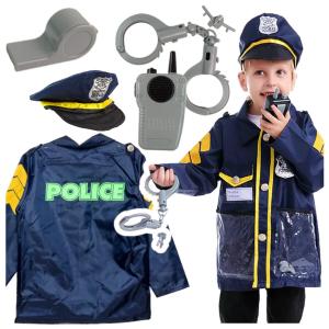 Карнавальный костюм полицейского с аксессуарами для детей elektrostator