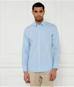 Элегантная рубашка_6_М regular fit Boss Orange, небесно-голубой