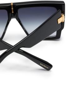 Balmain Eyewear солнцезащитные очки B-Grand в прямоугольной оправе, черный