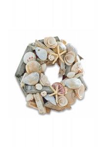 Венок Geoffroi бежевый/синий Loberon, бежевый/синий