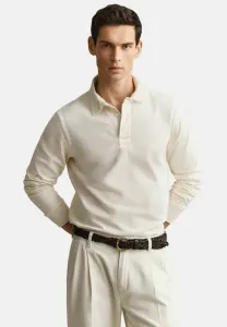 Выстиранная плотная регбийная рубашка-поло Gant, Cream