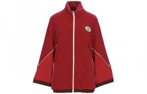 Куртка женская Gucci на белой молнии, красный