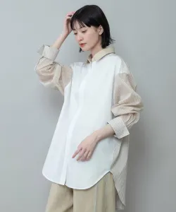 Ткань бязь * Полосатая * Прозрачная полосатая рубашка