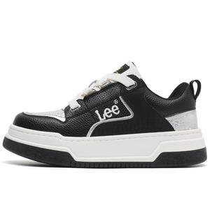 Lee Дышащие низкие скейтерские кроссовки для увеличения роста мужские черные, цвет Black