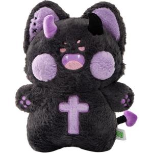 Плюшевая кукла Doodoo Meow высота 20/40/60 см длина 18/30/40 см IDOR, серо-фиолетовый