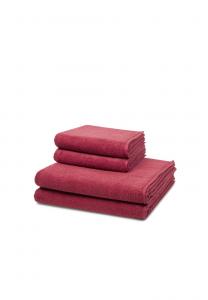 Набор полотенец Ross Sensual Skin, 4 штуки, 100x50/140x75 см, красный