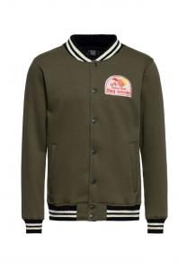 Куртка колледжа с большой нашивкой сегодня хороший день - прокатитесь King Kerosin, зеленый