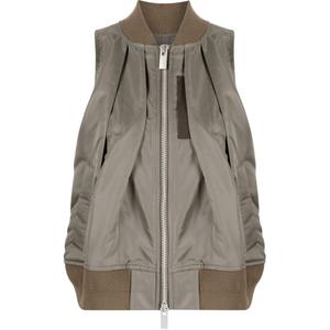 Застёгивающаяся на молнию нейлоновая жилетка Sacai, Lead