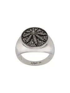 Кольцо с кристаллами DE JAEGHER, металлик