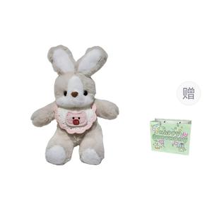Плюшевая кукла Goodnight Bunny для детей старше 3 лет высотой 30 см ROUERXIONG, розовый