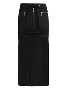 Юбка с молниями и складками DOLCE & GABBANA, черный