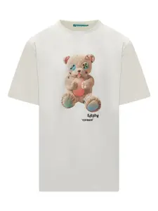 Футболка из джерси с принтом Тедди BARROW, белый