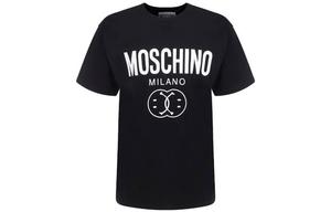 Футболка с коротким рукавом и принтом логотипа MOSCHINO, черный